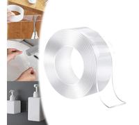Generico Trasparente Magic Nano Nastro, Trasparente Magic Nano Nastro Doppio Lato Grip Riutilizzabile Home Tape Traceless Colla,Multipurpose Tape Picture Strisce Hanging per la Casa (3cm-1metri-1mm)