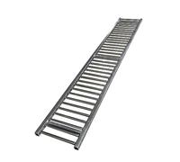 Generico Trasportatore a rulli a gravità Leggero, Guide snodabili Non motorizzate, rulli in Acciaio zincato per magazzinaggio e logistica, Argento, Larghezza 30 cm, Lunghezza 200 cm, Ideale per Lo sc
