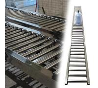 Generico Trasportatore a rulli Largo 40 cm per carrelli industriali, Lunghezza Regolabile da 20 a 2 Piedi, Non necessita di Alimentazione, Perfetto per la movimentazione di Materiali in Magazzino e i