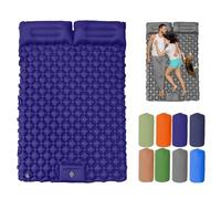 Generico Travel Air Mattress, Waterproof Inflatable Camping Sleeping Pad, Backpacking with Foldable Design, Effortless Inflation, for Hiking, Backpacking, Fishing (Blue C)