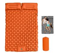 Generico Travel Air Mattress, Waterproof Inflatable Camping Sleeping Pad, Backpacking with Foldable Design, Effortless Inflation, for Hiking, Backpacking, Fishing, Lightweight & Portable (Orange)