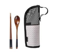 Generico Travel Cutlery Pouch, Compact Utensil Storage Bag, Thick Gadget Case 9.84x3.94 Inches, Portable Holder for Fork Spoon Chopsticks, Outdoor Picnic BBQ Fishing Use