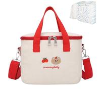 Generico Travel Diaper Tote Bag, Cute Nappy Storage, Large Capacity Bag with Sturdy Insulation Layer Design, Accessory with Compact Ergonomic Structure, Adjustable Compartment System, Diaper Tote