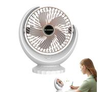 Genérico Travel Fan - Portatile Fan Rechargeable With 3 Wind Speed | Personal Quiet Handheld Cooling Device For Desktop Offices Outdoor Bedroom Camping Sleeping Work Home Use