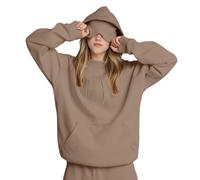 Generico Travel Hoodie with Eye Mask Built in, Travel Hoodie with Eye Cover Hidden Pockets, Sizes from S~6XL (Camel,XXL)