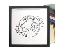 Generico Travel Memory Box,Space Multi-Scene Theme Keepsake Frame Holder With Hook | Aviation-Inspired Design Top Loading Memory Box,for Picture Travel Museum Memorial Concert Adventure Wall Tabletop