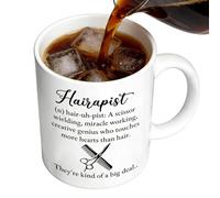 Generico Travel Mug - Hairstylist Drinkware for Hot Cold Beverages | 330ml Ceramic Cup with Stylish Design, Latte Tea Coffee Beer Juice Mug for Home Office Party Holiday Kitchen Use