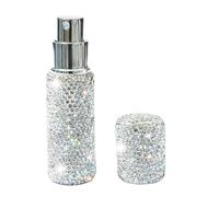 Generico Travel Perfume Atomizer Set - Sparkling Refillable Scent Sprayer Case, Compact Cosmetic Dispenser Holder, Lightweight Pocket Container | Weekend Getaway, Handbag Organization,