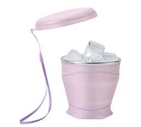 Generico Travel Silicone Cup - 260ml Foldable Cold Beverage Cup, Reusable Leakproof Drinking Mug with Compact Storage and Easy Carry Design, Ideal for Outdoors Camping Picnic Hiking Family