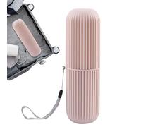 Generico Travel Toothbrush Holder - 2-Pack Ventilated Toothbrush Cover Case With Anti-Slip Base, Portable Bathroom Organizer | Compact Toôthbrush Container For Camping, Business Trips, Dorm & School