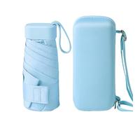 Generico Travel Umbrella - Compact Sun Umbrella UPF 50+ | Small Lightweight Umbrellas With UV Protection | Mini Foldable Pocket Umbrellas With Case For Sun & Rain | 35 Inch Portable Outdoor Parasol