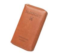 Generico Travel Wallet - Passport Organizer Case | Secure Zipper Pouch For ID Cards, Lightweight Anti-theft Document Holder, Ideal For Flights Shopping Commute Outdoor Vacation Hiking Business Trips