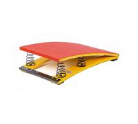 Generico Traversa Elastica per Ginnastica Resistente, traversa Elastica Curva Portatile, tavola Elastica per Allenamento a casa, a Scuola, Palestra (Rossa, 120x60x26 cm)