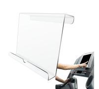Generico Treadmill Book Holder, Clear Acrylic Tablet Stand with Clamp Bracket, 6.3x7.1x2.5 Inches Desk Attachment Mount for Fitness, Reading, Work, Treadmills, Steppers, Exercise Stations