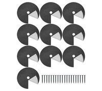 Generico Tree Mulch Ring - 10-Piece Tree Root Mulch Protector Ring with Ground Nails | Plant Root Barrier with Ground Nails | Round Weed Control Mats for Garden Landscape Yard Outdoor Lawn