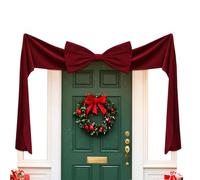 Generico Tree Topper Bow | Red Ribbon Decorations with Long Streamers