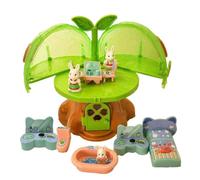 Generico Treehouse Playset Toy - Cute Forest Treehouse with Bunny Figurine