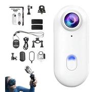 Generico Treklon 4S Body Camera, 2025 New 1080P/4K Treklons POV Camera, with Ip68 Waterproof Wearable Action Mini Cam, 4K Pocket Action Cam, 170° Wide Angle (White standard,No memory card,4 K)