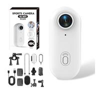 Generico Treklon POV Camera, 2025 New Treklon Body Camera, Stallionframes 4K Thumb Action Cameras, Hd 1080p/4k Pocket Action Cam, for Cycling, Diving, Travel, Fishing (White 4K,No Card)