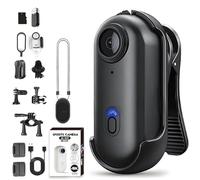 Generico Treklon POV Camera, Treklon 4S Body Camera, 2025 New 1080P/4K POV, with Ip68 Waterproof Wearable Action Mini Cam, for Pet Walking & Outdoors Activities (Black+1080p,64g)