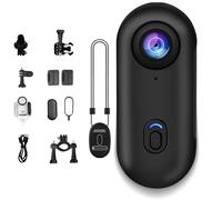 Generico Treklon POV Camera, Treklon 4S Body Camera, HD 1080p/4k Mini Wearable Body Adventure Action Cameras with Magnetic & Clip Mount, 128G Storage, for Vlogging, Cycling, Diving (4K,32G,Black)