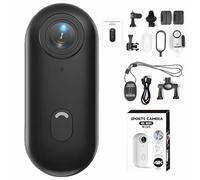 Generico Treklon POV Camera, Treklon 4s Body Camera, HD 1080p/4K Mini Wearable Body Adventure Action Cameras, for Cycling, Diving, Ski (Black,4K)