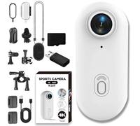 Generico Treklon POV Camera, Treklon Body Camera, 4K Thumb Action Cameras, 4k Pocket Action Cam, 170° Wide Angle, for Cycling, Outdoors Activities and Pet Walking (64G,White)