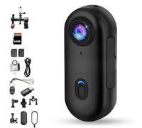 Generico Treklon POV Camera, Treklon Body Camera, Wearable Sports Cameras, Thumb Size Cam, 4k Pocket Action Cam, 170° Wide Angle, for Recording, Travel Vlog, Work (Black 4K,64GB)