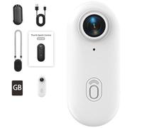 Generico Treklon POV Camera, Treklon POV Camera, the snap cam, 4k Portable Wearable Sports Cameras, Wearable Video Recording, Magnetic Thumb for Cycling, for Work&Travel&Pet Walking (white A,1080P)