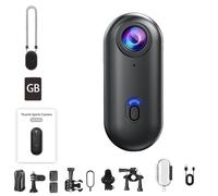 Generico Treklon POV Camera, Treklon POV Camera, the snap cam, 4k Portable Wearable Sports Cameras, Wearable Video Recording, Magnetic Thumb for Cycling, for Work&Travel&Pet Walking (black B,4K)