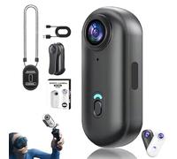 Generico Treklon - Treklon 4S Body Camera, 2025 New 1080P/4K Treklon POV Camera, with Ip68 Waterproof Wearable Action Mini Cam, for Pet Walking & Outdoors Activities (4K Black-A,64G)