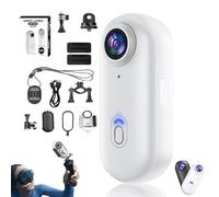 Generico Treklon - Treklon 4S Body Camera, 2025 New 1080P/4K Treklon POV Camera, with Ip68 Waterproof Wearable Action Mini Cam, for Pet Walking & Outdoors Activities (1080P White-B,0G)