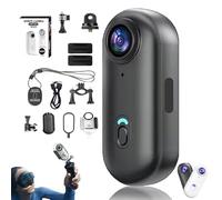 Generico Treklon - Treklon 4S Body Camera, 2025 New 1080P/4K Treklon POV Camera, with Ip68 Waterproof Wearable Action Mini Cam, for Pet Walking & Outdoors Activities (1080P Black-B,0G)