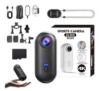 Generico Treklon - Treklon Body Camera, 2025 New POV Camera, HD 1080p/4k Pocket Action Cam, with Audio & Video Recording for Cycling, Pet Walking and Outdoor Activities (Black,1080p)