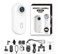 Generico Treklon - Treklon Body Camera, 2025 New Treklon POV Body Camera, HD 1080p/4k Pocket Action Cam, 170° Wide Angle, with Audio and Video Recording wearable, for Cycling, Diving, Ski (4k White)