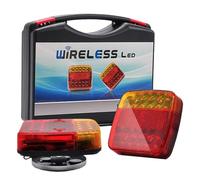 Generico Trendfetchus Wireless Tail Lights, Magnetic LED Tail Lights Kit, Rechargeable IP67 Waterproof Stop Turn Brake Signal Lamps for Truck, RV, Boat, Towing Vehicle (1pcs)