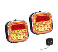 Generico Trendfetchus Wireless Tail Lights, Trendfetchus Car LED Trailer Lights, Indicator & Tail Lights for Vehicles, Waterproof Trailers Lights for Boat, Truck, Rv Turn Signal (2 pcs)
