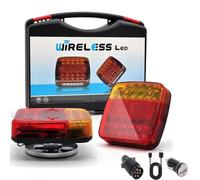 Generico Trendfetchus Wireless Tail Lights, Trendfetchus Car Led Trailer Lights, Portable Universal, Ultra-Bright Magnetic, Shock-Resistant & IP67 Waterproof, for Trucks, RV Camper (1PC)