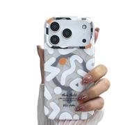 Generico Trendy Graffiti Pattern for Magnetic Case, Full-Coverage Ultra-Thin Graffiti Pattern Phone Case, Drop-Proof and Shockproof for IPhone 17/16/15/14 Pro Max (White,For 16)