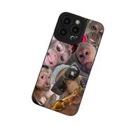 Generico Trendy Monkey Phone Case, Funny Phone Case, TPU Protective Cover for iPhone 17/16/15/14/13/12/11 Pro Max (Black,For iPhone 17Air)