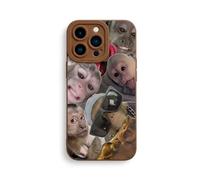 Generico Trendy Monkey Phone Case, Funny Phone Case, TPU Protective Cover for iPhone 17/16/15/14/13/12/11 Pro Max (Brown,For iPhone 14)