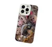 Generico Trendy Monkey Phone Case, Funny Phone Case, TPU Protective Cover for iPhone 17/16/15/14/13/12/11 Pro Max (White,For iPhone 16)