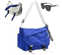 Generico Trendy Workwear Style Messenger Bag,Unisex Casual Crossbody Bag for Daily,Large Capacity Cute Canvas Bags