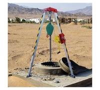 Generico Treppiede di Sicurezza Regolabile per tombini e spazi confinati - Attrezzatura anticaduta telescopica per Il Salvataggio, la Risposta alle emergenze e la Sicurezza nei Cantieri edili