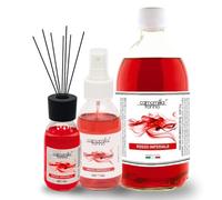 Generico Tresorì - Kit Realizzato per Camomilla Torino Fragranza Rosso Imperiale - Ricarica Diffusore per Ambiente 1L, Diffusore a Bastoncino 125ml, Spray Ambienti 125ml