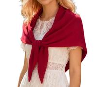 Generico Triangle Shawl - Wool Free Size | Soft Warm Wrap Scarf, Fashion Wool Neckerchief, Lightweight Winter Shawl | For Travel Birthday Christmas Fall Winter Autumn Girl Outfit Styling Use