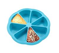 Generico Triangle Silicone Baking Mold - 8 Slot Dessert Pan for Cheesecake Muffins | Non Stick Flexible with Scone Tray, Brownies Cornbread Portions, Kitchen Oven for Baking Tool Mold