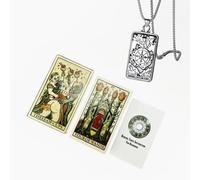 Generico Trionfi della Luna mazzo di tarocchi illustrato - Dimensioni 12x7 cm - Lingua inglese - Carta artistica di alta qualità - Perfetto per i principianti - Compreso il rimorchio dei tarocchi
