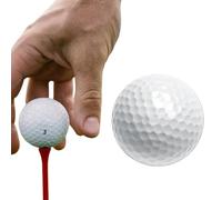 Generico Triple Layer Golf Ball - 1pc White Practice Ball, Stable Control Swing Training Aid, Durable Golf Putter Assist Accessory | High Skill Player Putting Practice Tool For Indoor Outdoor Use