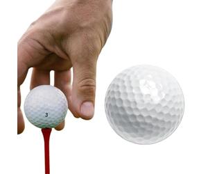 Generico Triple Layer Golf Ball - 1pc White Practice Ball, Stable Control Swing Training Aid, Durable Golf Putter Assist Accessory | High Skill Player Putting Practice Tool For Indoor Outdoor Use